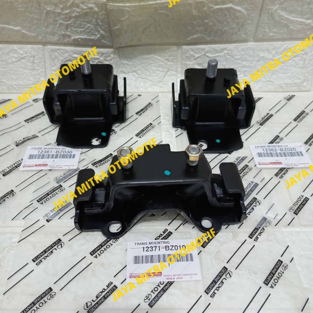 ENGINE MOUNTING DUDUKAN MESIN + TRANS MOUNTING AVANZA XENIA ALL NEW AVANZA XENIA 1.0 1.3 ORIGINAL 3P