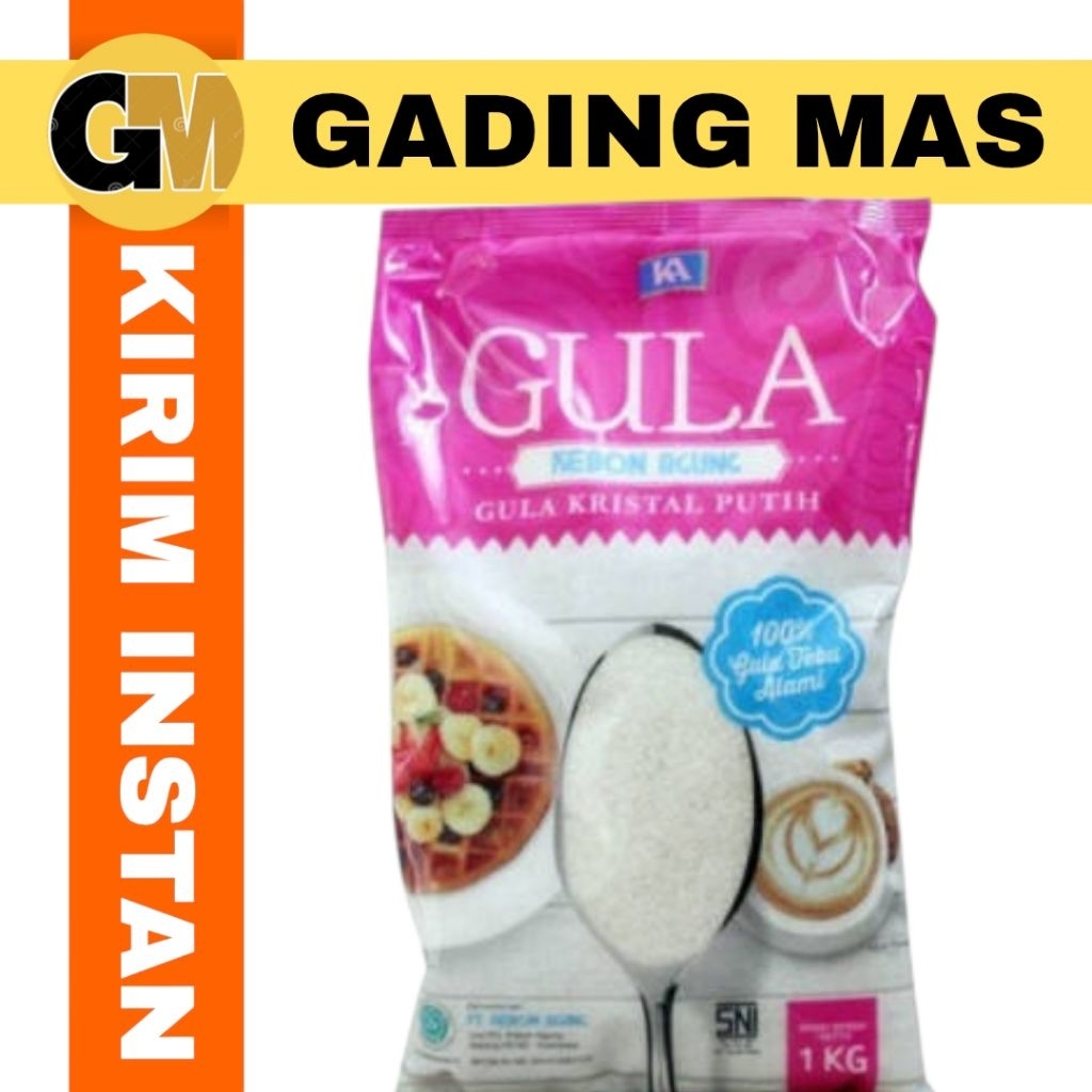 KEBON AGUNG GULA PASIR KRISTAL PUTIH 1KG