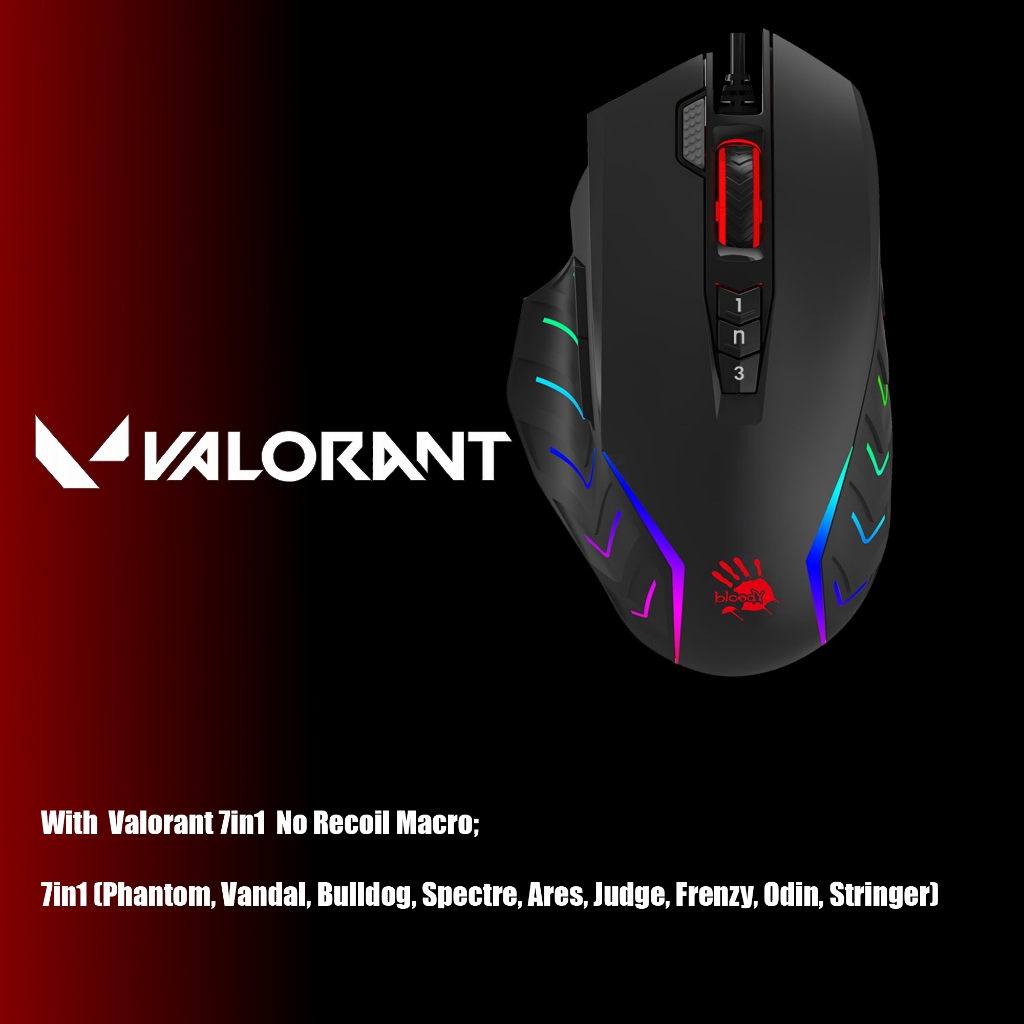 MACRO NORECOIL VALORANT MOUSE BLOODY