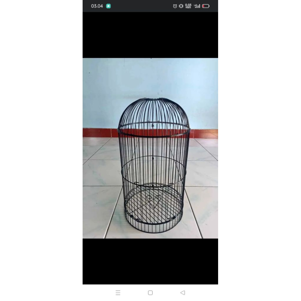 Ram Sangkar Burung Kecil Helopet Bulat