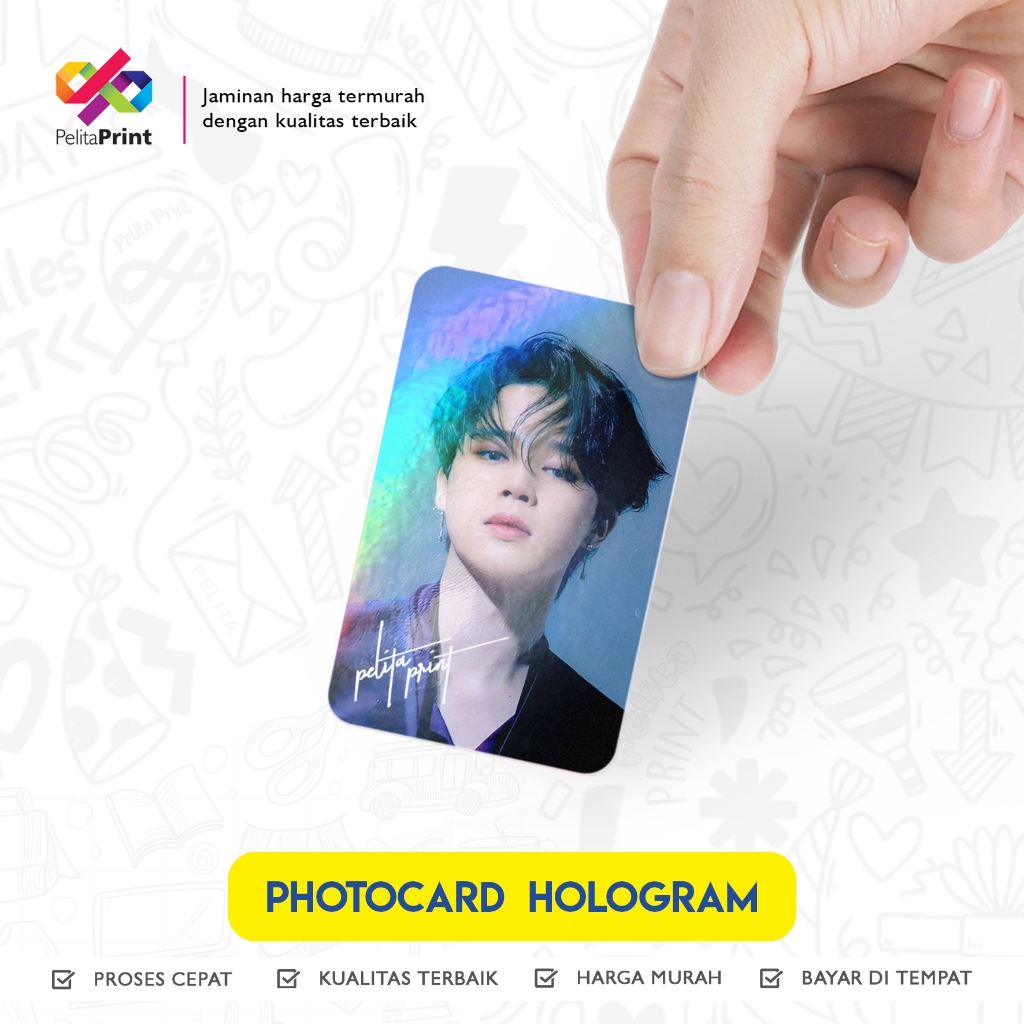 PHOTOCARD HOLOGRAM CUSTOM FREEBIES PREMIUM BISA COD