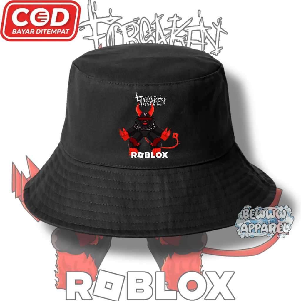 Topi Bucket Anak Roblox Forsaken / Topi Anak Roblox Forsaken
