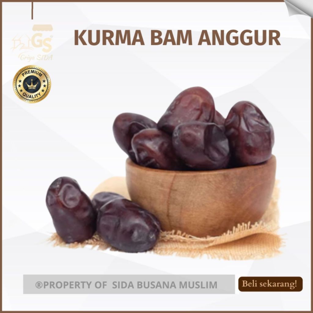 Kurma Bam Black Diamond Isi 550 Gr Kurma Anggur Bam Iran Fresh Dates Tbk