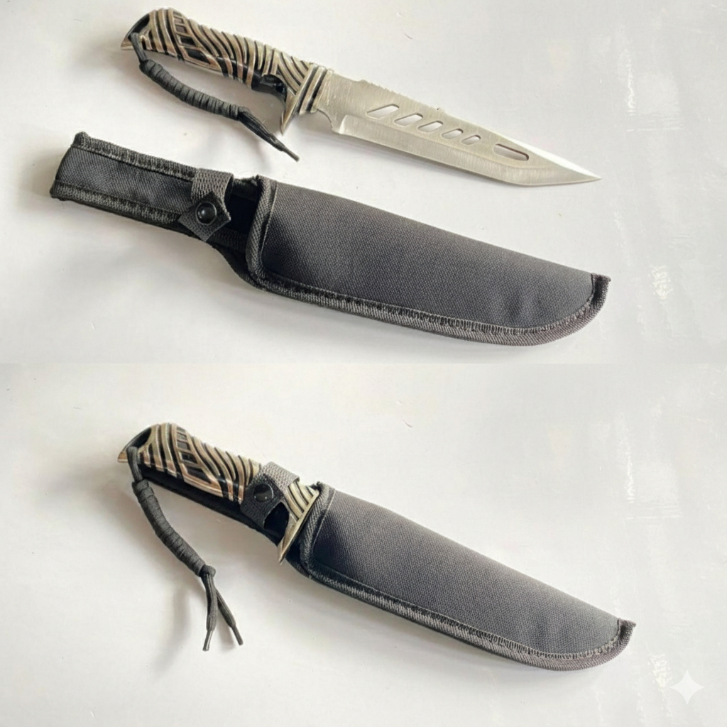 Pisau Survival & Multifungsi Hunting Berburu HK8945 / Survival Kit / Pisau Survival