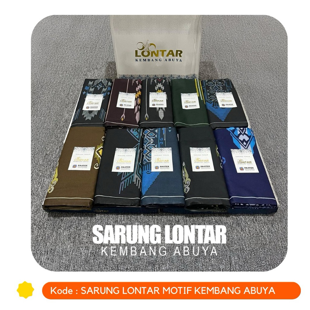 SARUNG LONTAR KEMBANG ABUYA