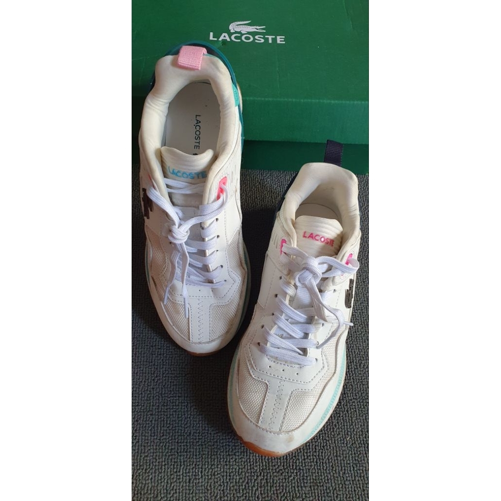sepatu lacoste kulit asli