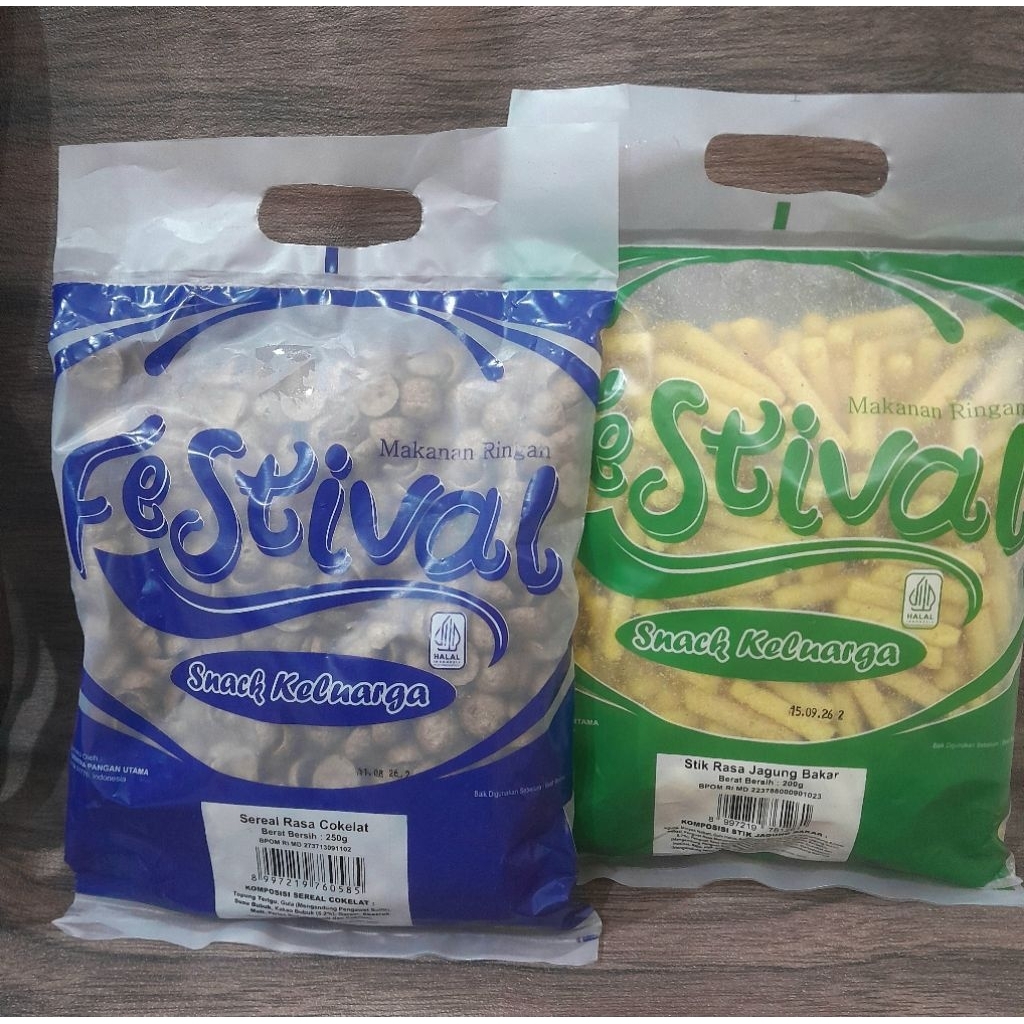 Snack Festival Stik Jagung Bakar Dan Sereal Cokelat