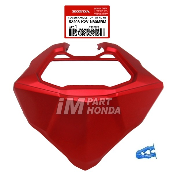 53208-K2V-N80MRM Cover Handle Top Spedo Meter Vario 125 K2VB 2026 - Sekarang Merah Dof