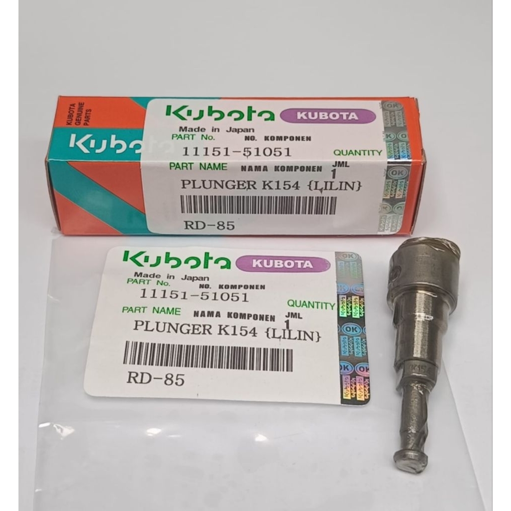 Plunger K154 RD85 Kubota Diesel, Plunger Lilin K154 Kubota RD85