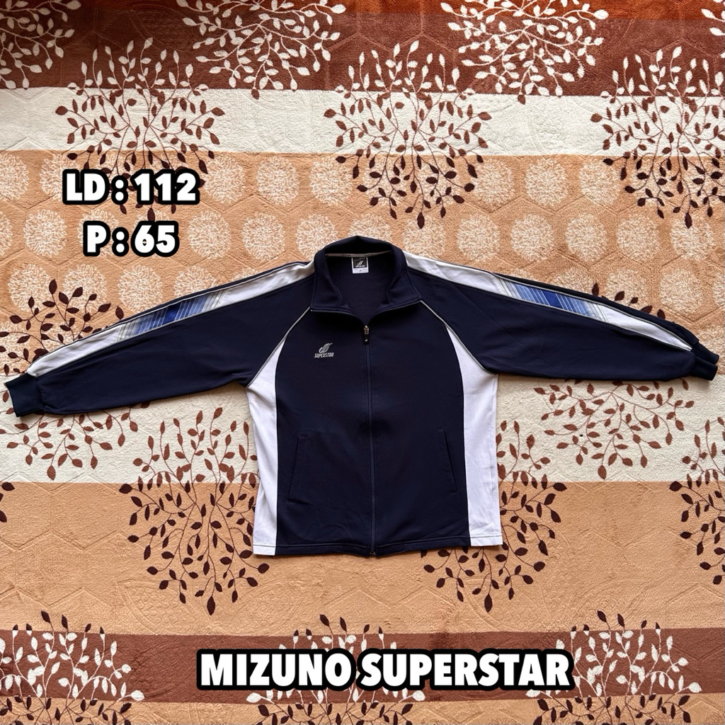 MIZUNO SUPERSTAR - Tracktop (Navy & White) L