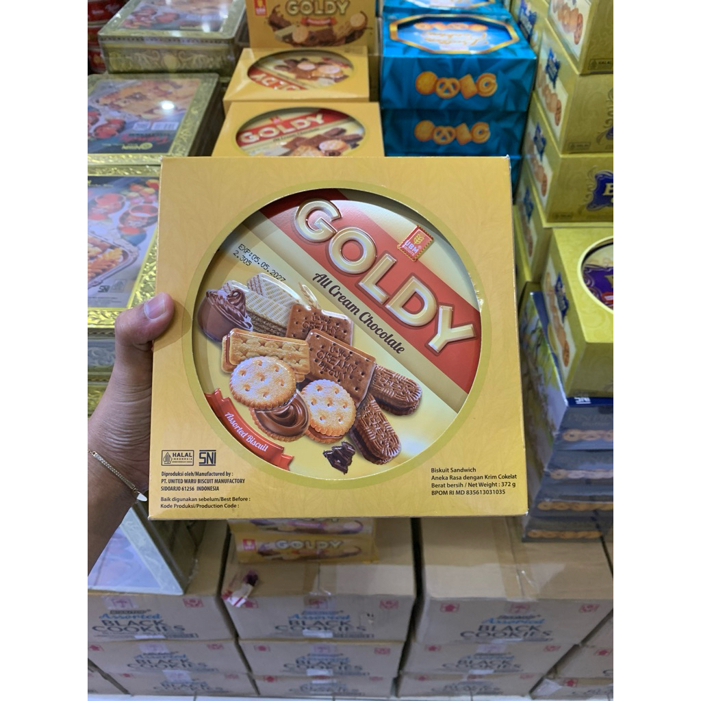 UBM Goldy Assorted 372gr | jajan lebaran | jajan lebaran murah | jajan kaleng | jajan kaleng murah |