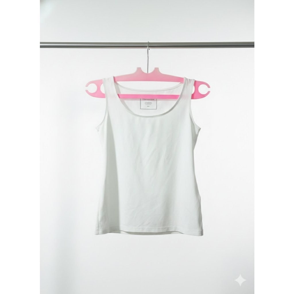 tank top charter club white singlet putih polos branded wanita