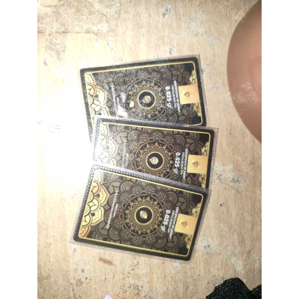 Logam Mulia Minigold 0,025 gr