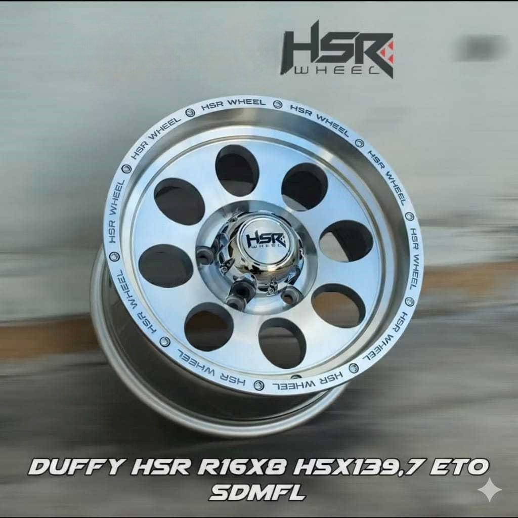 Velg Hsr Duffy Ring 16 Untuk Jimmy Katana Escudo Feroza Taft Escudo dll - Velg Mobil Hsr R16