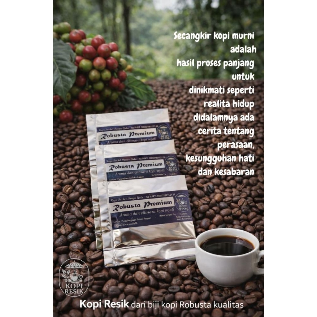 Kopi Resik Robusta Sachet