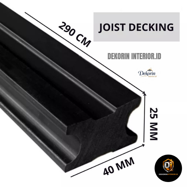 WPC Joist Decking Outdoor Rangka Balok Decking Anti Air Anti Rayap Tahan Cuaca