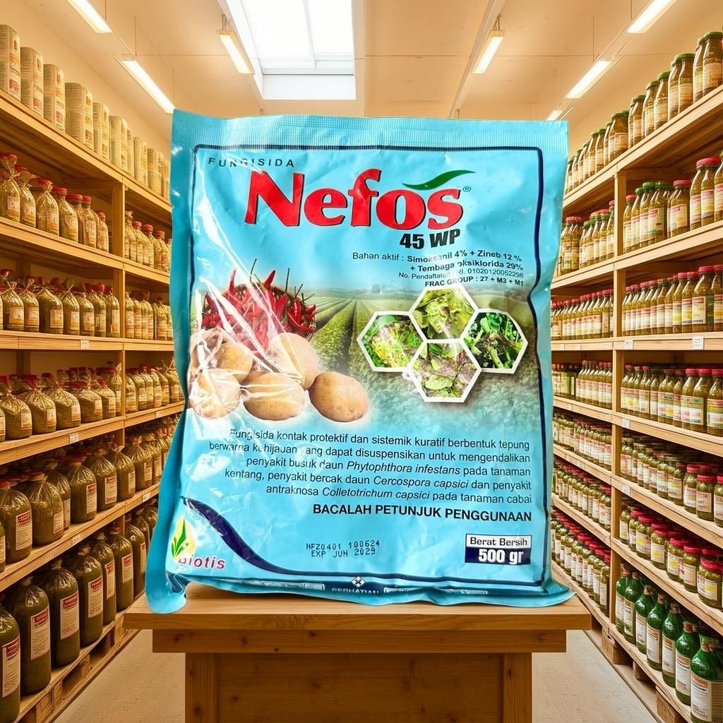 Fungisida Nefos 45 WP 500gr Untuk Tanaman Tomat