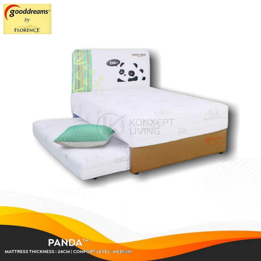 Kasur Springbed Kiddos 2in1 Anak Panda Medium Support 100x200 120x200