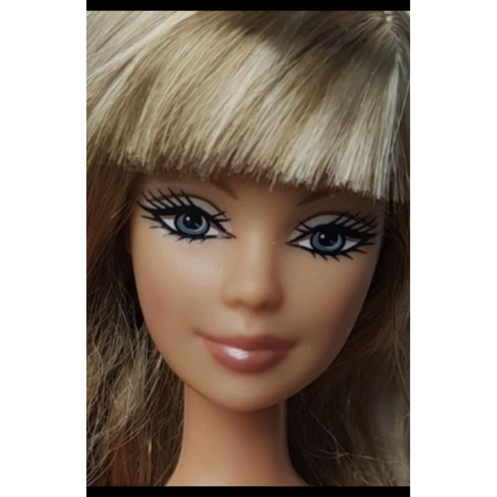 barbie head, kepala barbie, barbie victoria looks, original mattel, head only