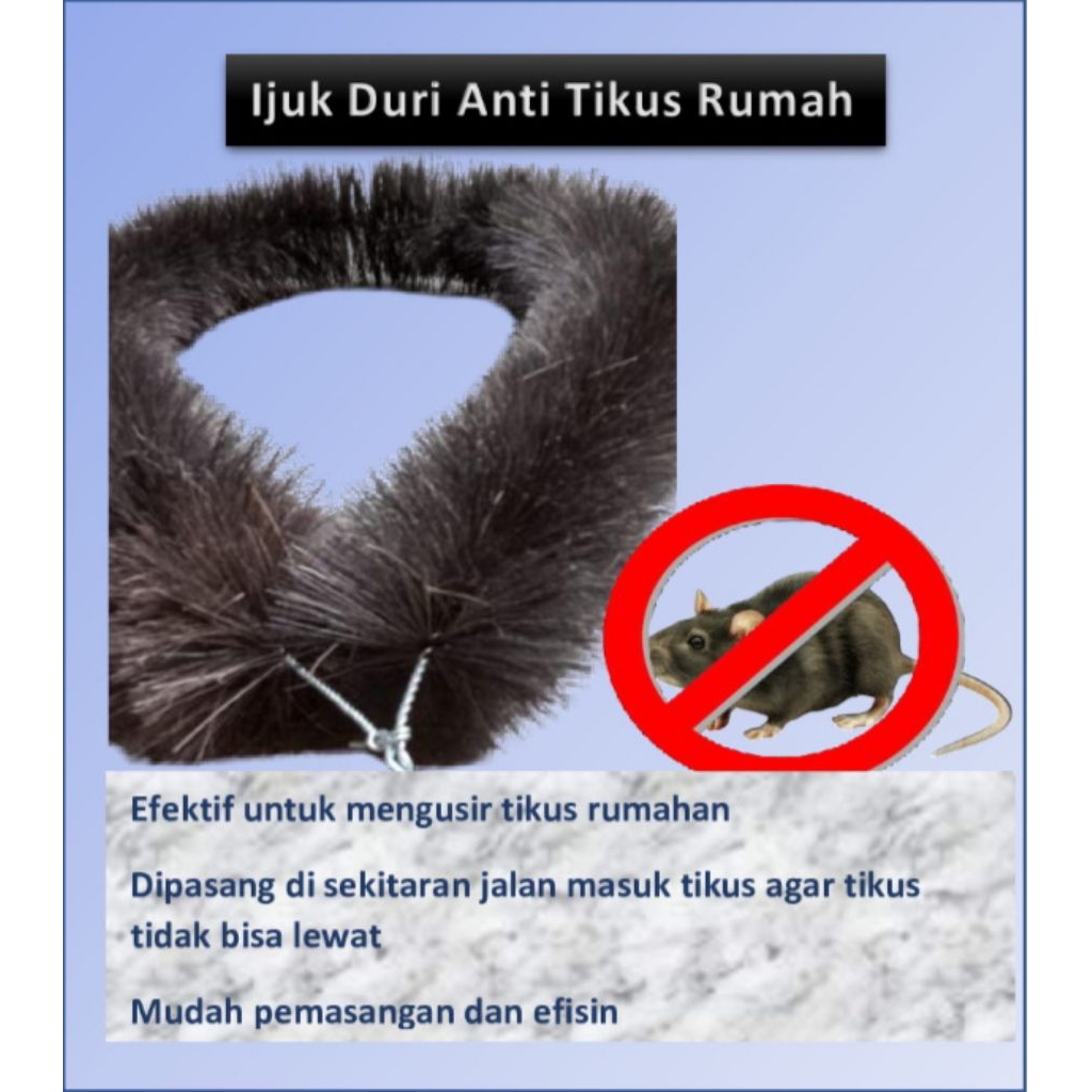 sikat kawat ijuk / sikat ijuk PLN Perintang binatang  ( 100cm  )