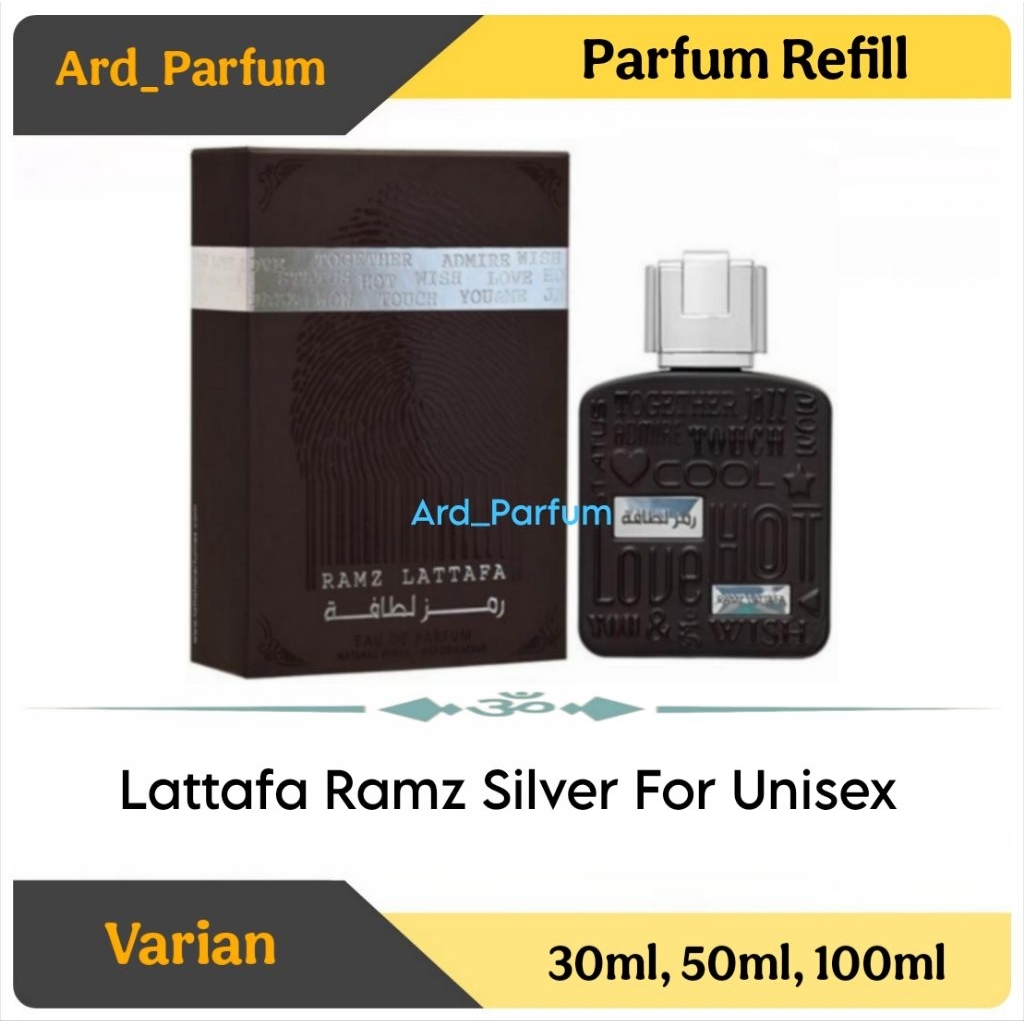Parfum Refill Lattafa Ramz Silver For Unisex