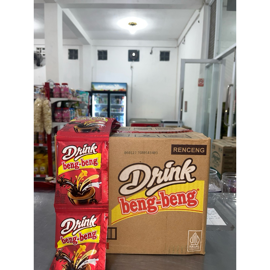 Drink Beng Beng 1 Dus - Minuman Cokelat Seduh 120 Sachet - Stok Terbaru