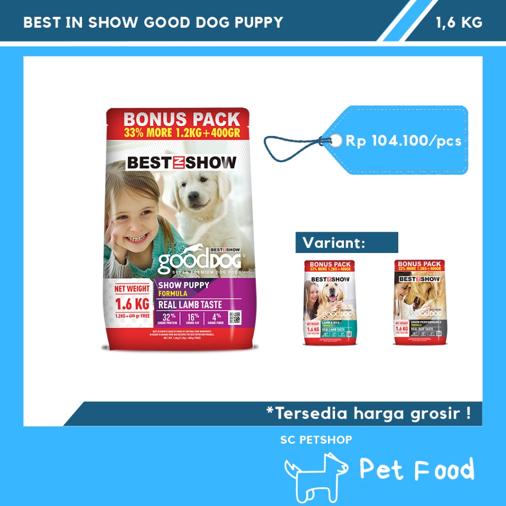 Best In Show Good Dog Dry Food Lamb & Rice 1,6 kg - Puppy