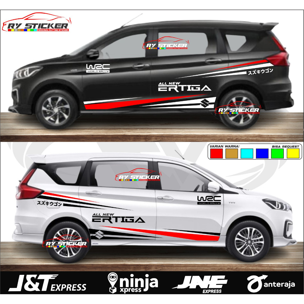 Stiker mobil suzuki ertiga stiker list body mobil ertiga cutting stiker striping all new ertiga