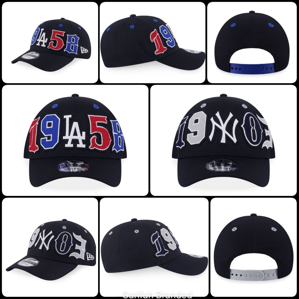 Topi Baseball LA dan NY AA+ Mix Logo Fullbordir Import