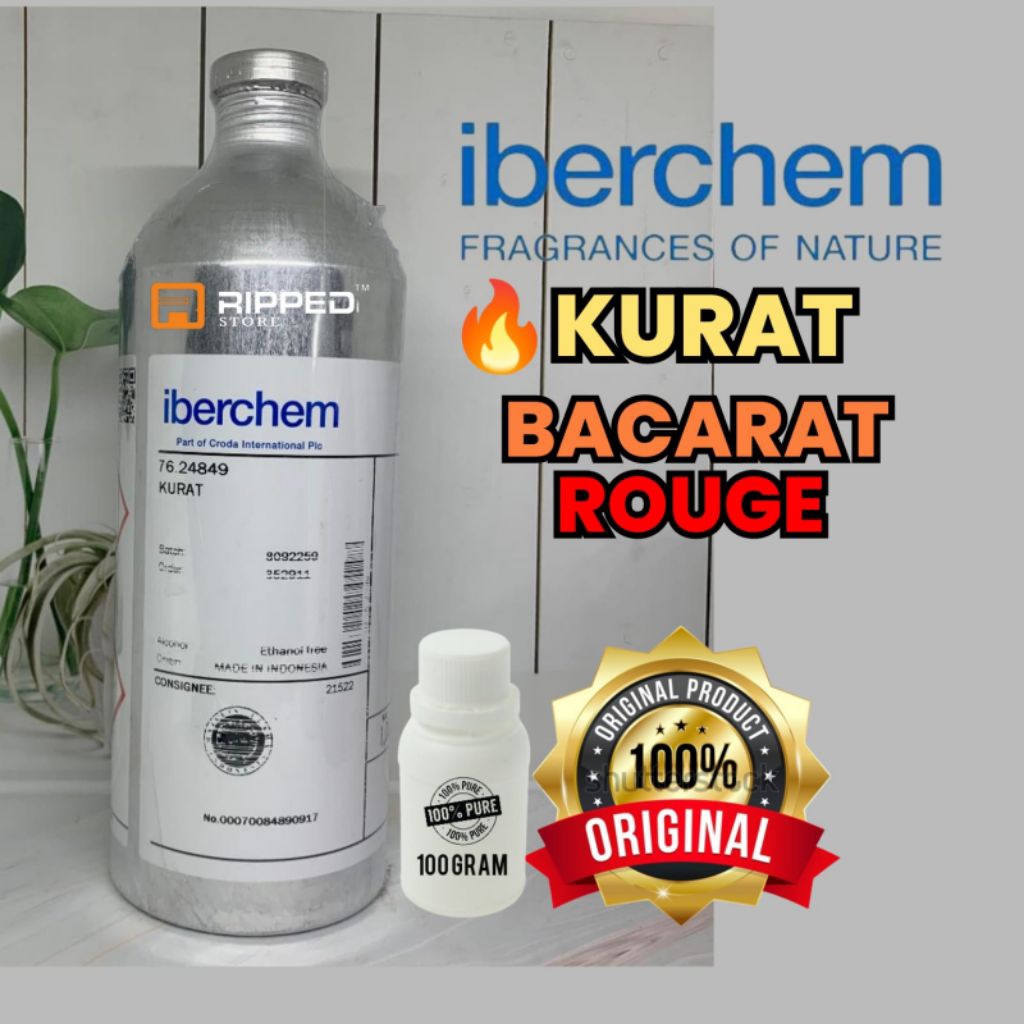 100ml Kurat Bacarat Baccarat Bibit Parfum Murni By Original Iberchem