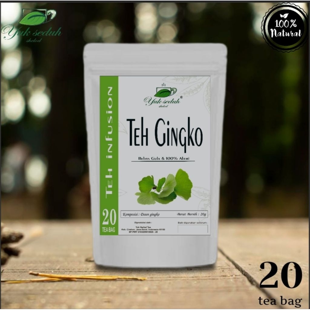 GINKGO LEAF TEA / TEH GINKGO Biloba "20 tea bag _teh herbal infusion
