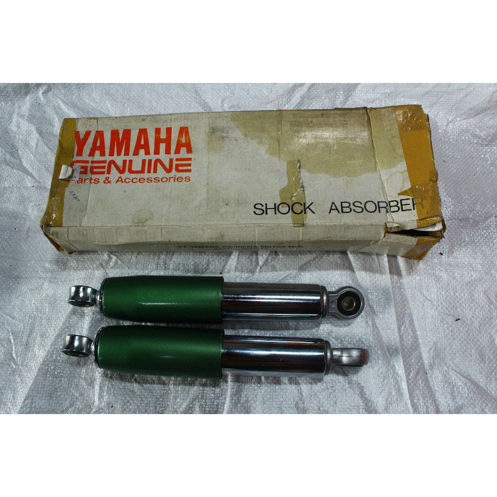 Rare Skok Shock Shockbreaker Belakang Kanan Kiri Yamaha V75 V80 Original Baru Stock Lama NOS Warna H