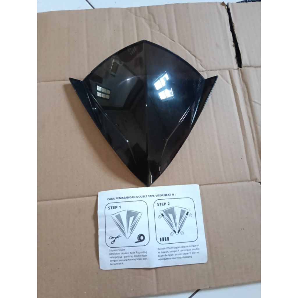 visor beat FI variasi visor hitam transparan