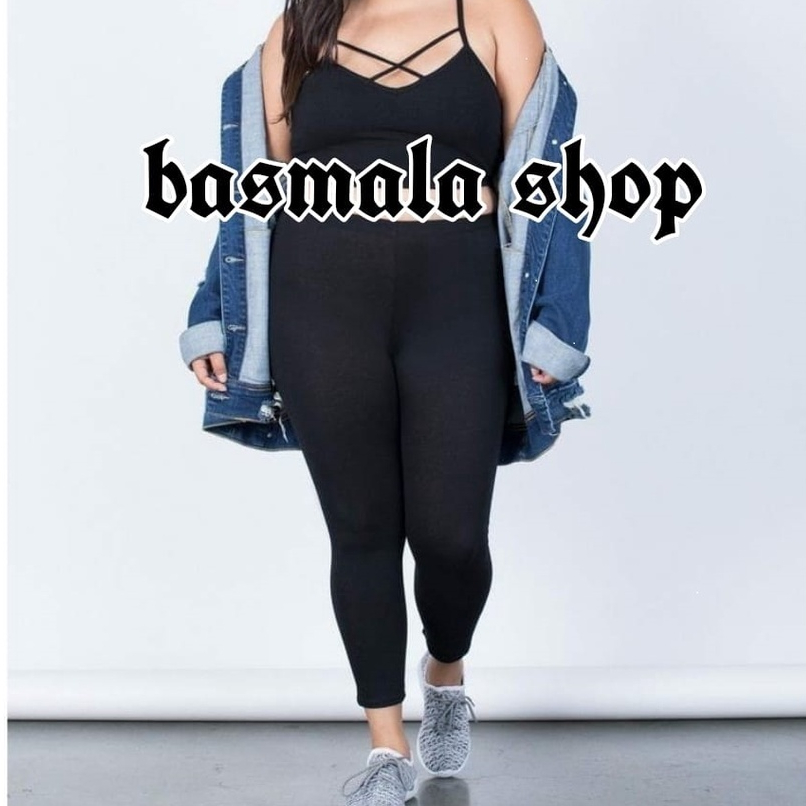 LEGGING HITAM SUPER JUMBO / LEGGING WANITA HITAM / JUMBO / STANDAR
