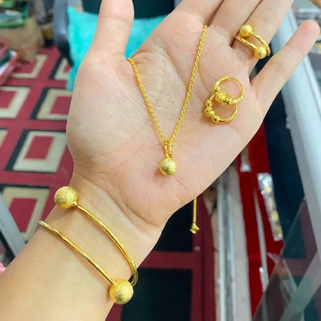 Set Perhiasan Gelang Bola Koin 91