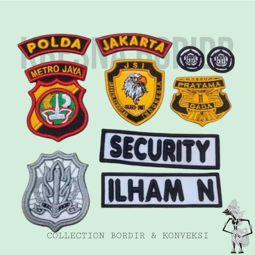 Atribut Satpam/Atribut Security/Logo security/Satpam Timbul custom/Satpam Custom/Satpam Logo/Patch B