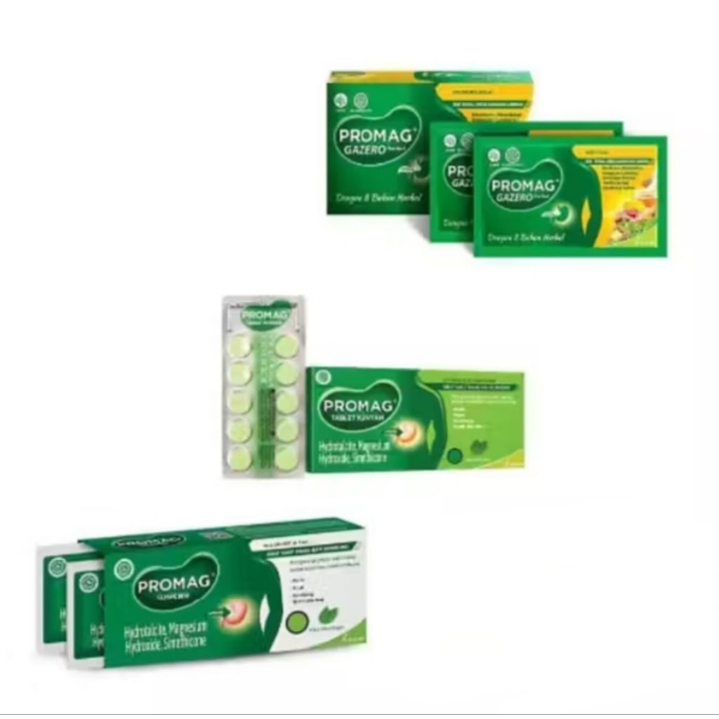 Promag Tablet, Promag Gazero Herbal, Promag Cair 1 Kotak