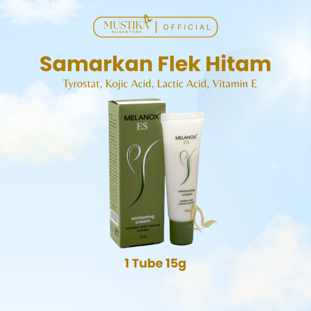 Melanox ES Cream 15gr | Pelembap Untuk Menyamarkan Noda/flek Hitam di Wajah