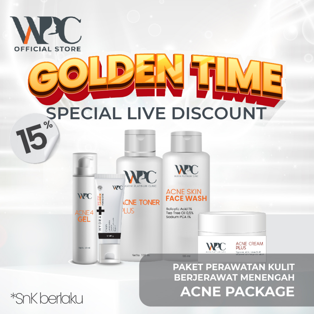 Acne Care Series Wijaya Platinum  - Paket Perawatan Kulit Berjerawat