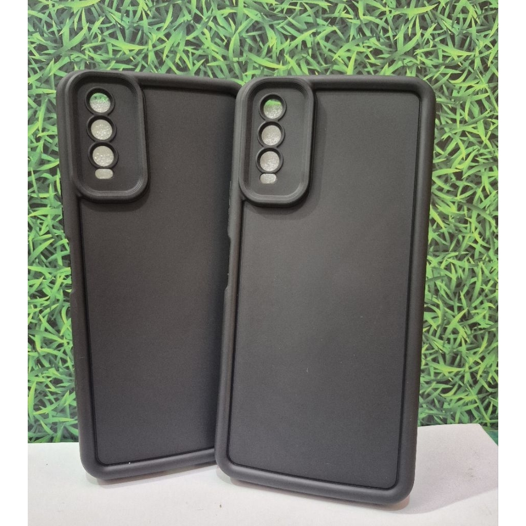 Case Hp Vivo Y20 Y12S Hitam