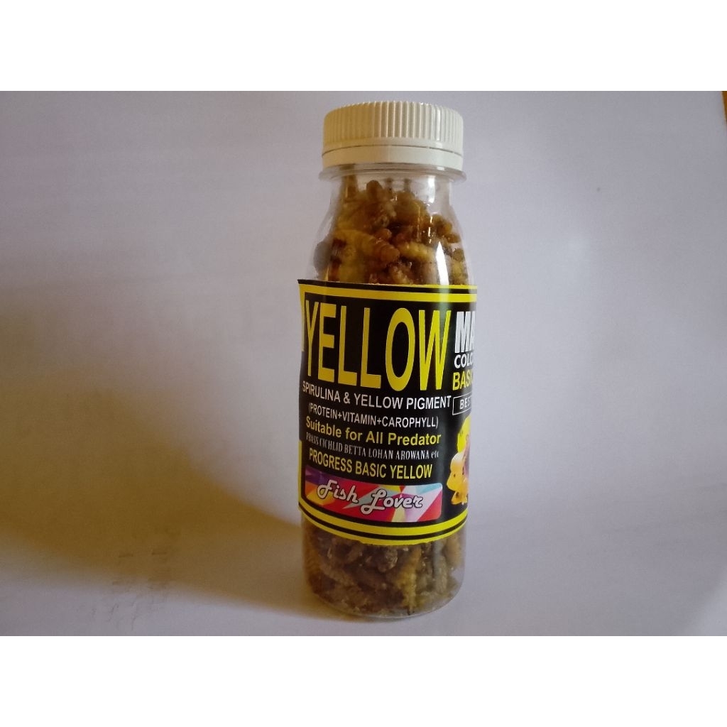 Maggot Kering dengan Pigmen Warna untuk Peningkatan Warna Ikan