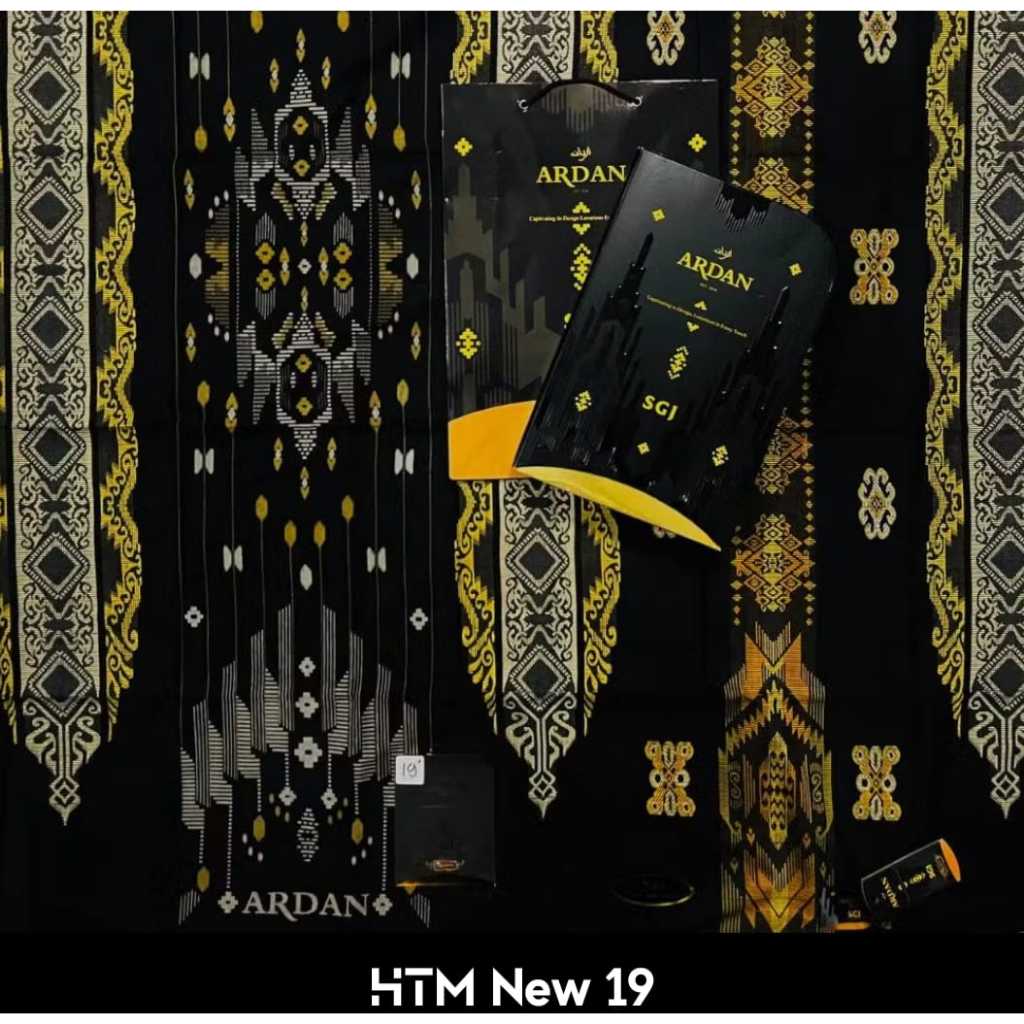 Sarung Ardan SGJ Songket Gold Jacquard Motif BHS By Ketjubung Original