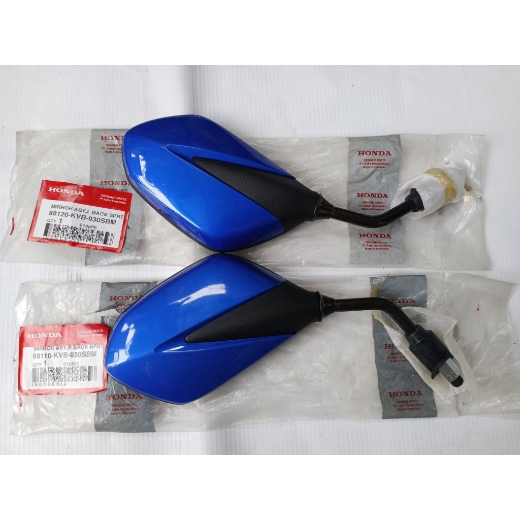 Spion Honda VARIO 110 Karbu Lama Biru Original baru AHM