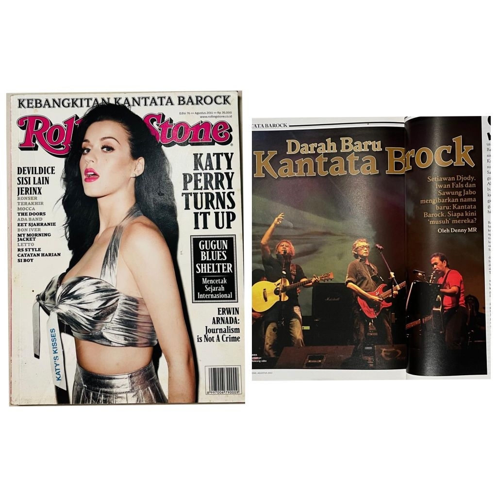 Majalah Rolling Stone Agustus 2011 : Katy Perry - Kantata Barock Iwan Fals - The Doors - Eet Sjahran