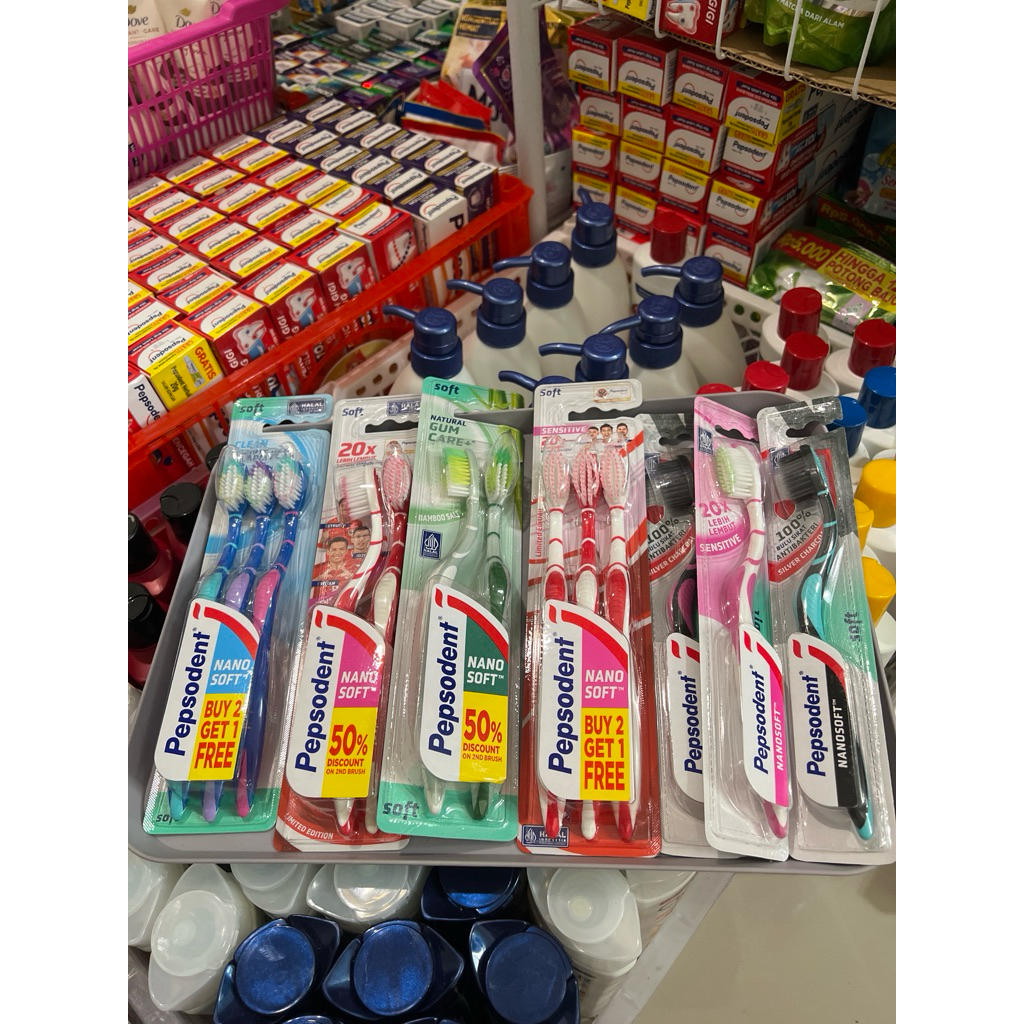 sikat gigi Pepsodent nano soft