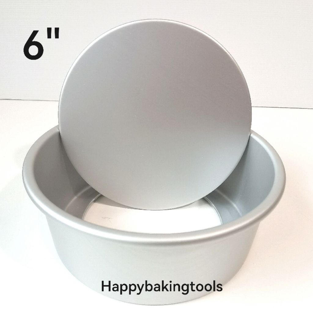 Loyang kue bulat 6" bongkar pasang, Baking cake removable bottom 6" kitchenware, Loyang alumunium bu