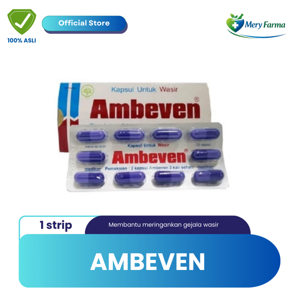 AMBEVEN 1 Strip -  Obat Wasir / Ambeien