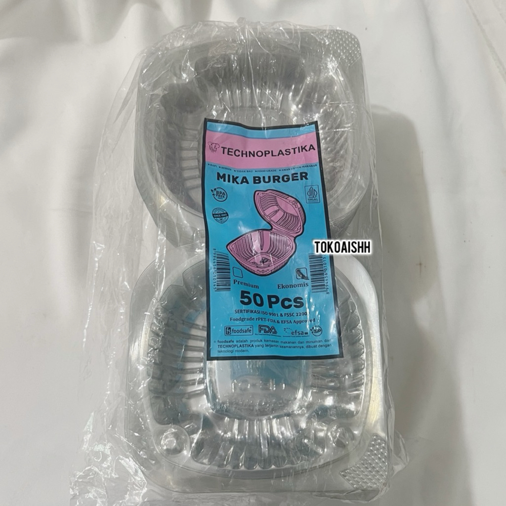 [50 PCS] mika burger - tray burger - mika tx burger - mika box burger