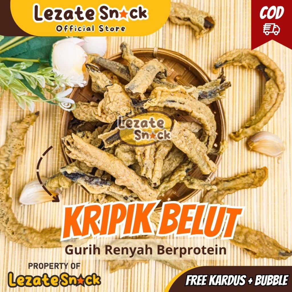 Belut Crispy 500gr Kiloan Murah Enak Renyah / Kripik Belut Jogja 1/2 kg / Kripik Belut /Keripik Belu