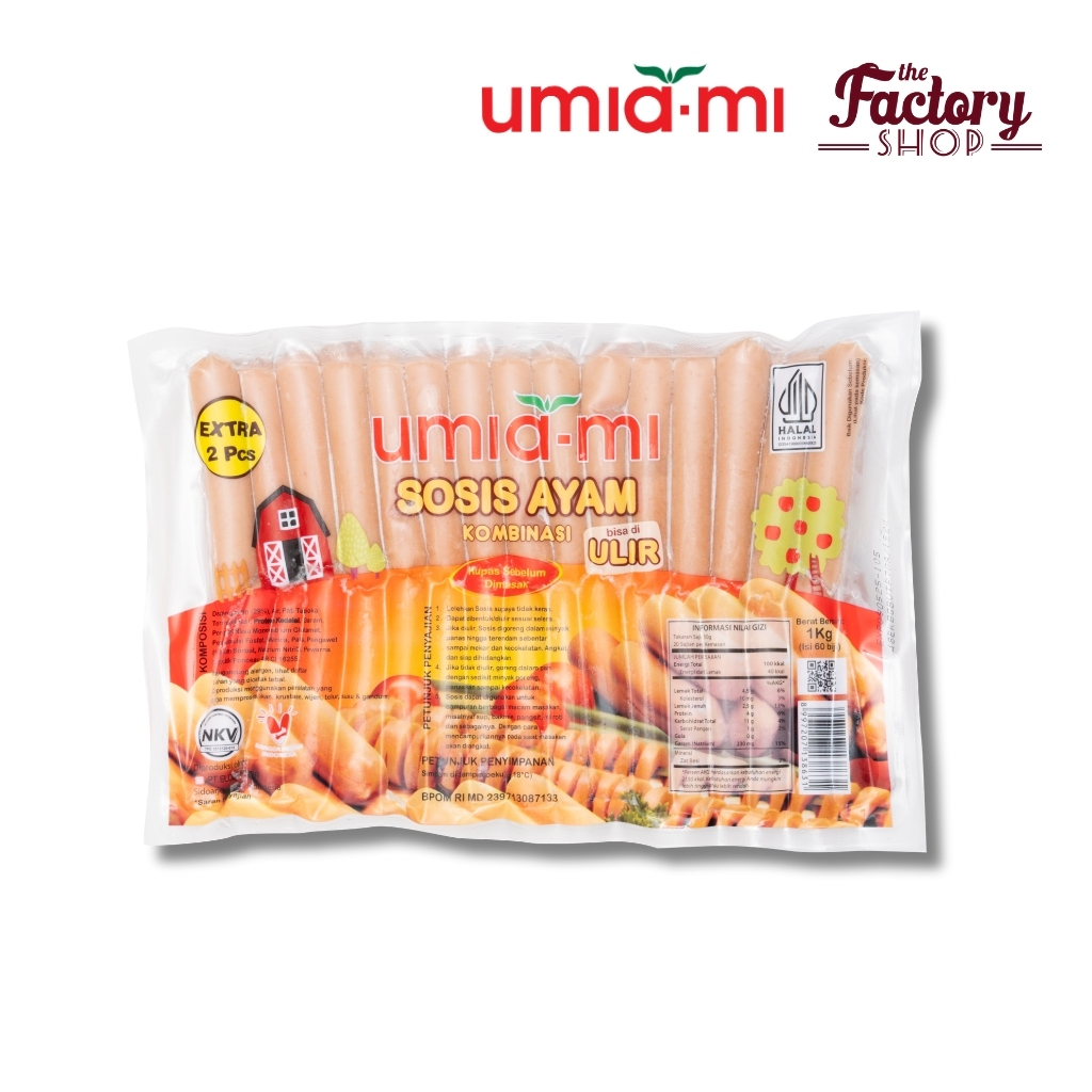 UMIAMI SOSIS AYAM ULIR 1KG 60BJ (9912995301)